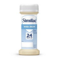 Similac with Iron Ready to Use Infant Formula, 2-ounce bottle-Infant Formula Similac with Iron 24 Unflavored 2 oz. Bottle Liquid Iron