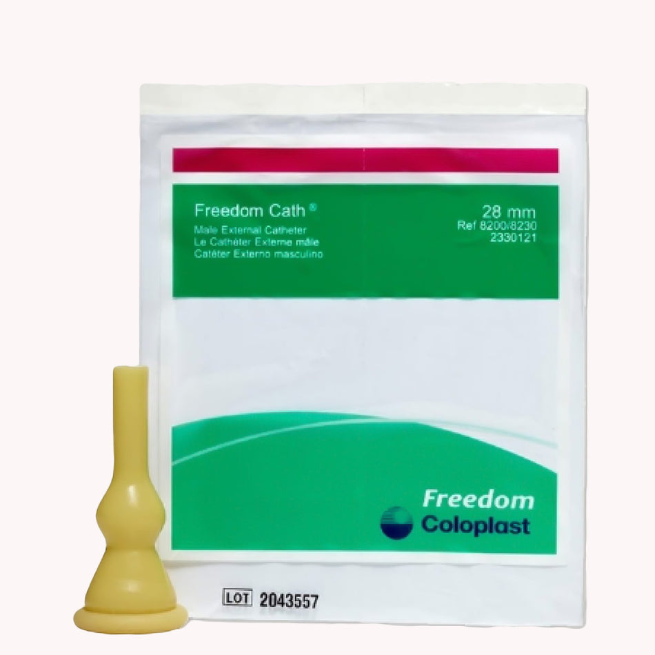 Freedom Cath Male External Catheter, Self-Adhesive-Male External Catheter Freedom Cath Self-Adhesive Latex Medium