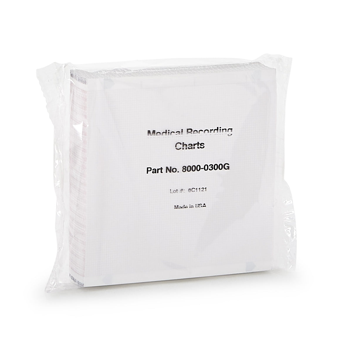 McKesson Thermal Diagnostic Recording Paper-Recording Chart Paper McKesson Z-Fold Red Grid