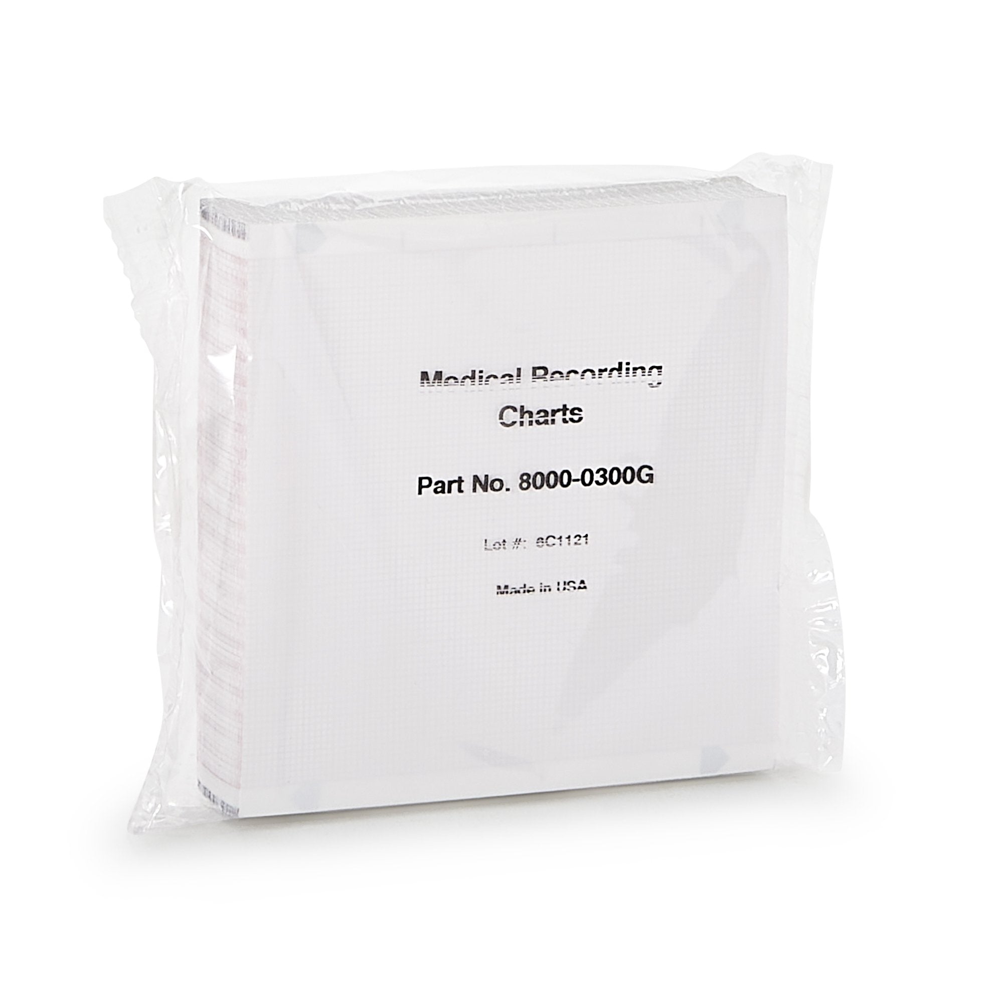 McKesson Thermal Diagnostic Recording Paper-Recording Chart Paper McKesson Z-Fold Red Grid
