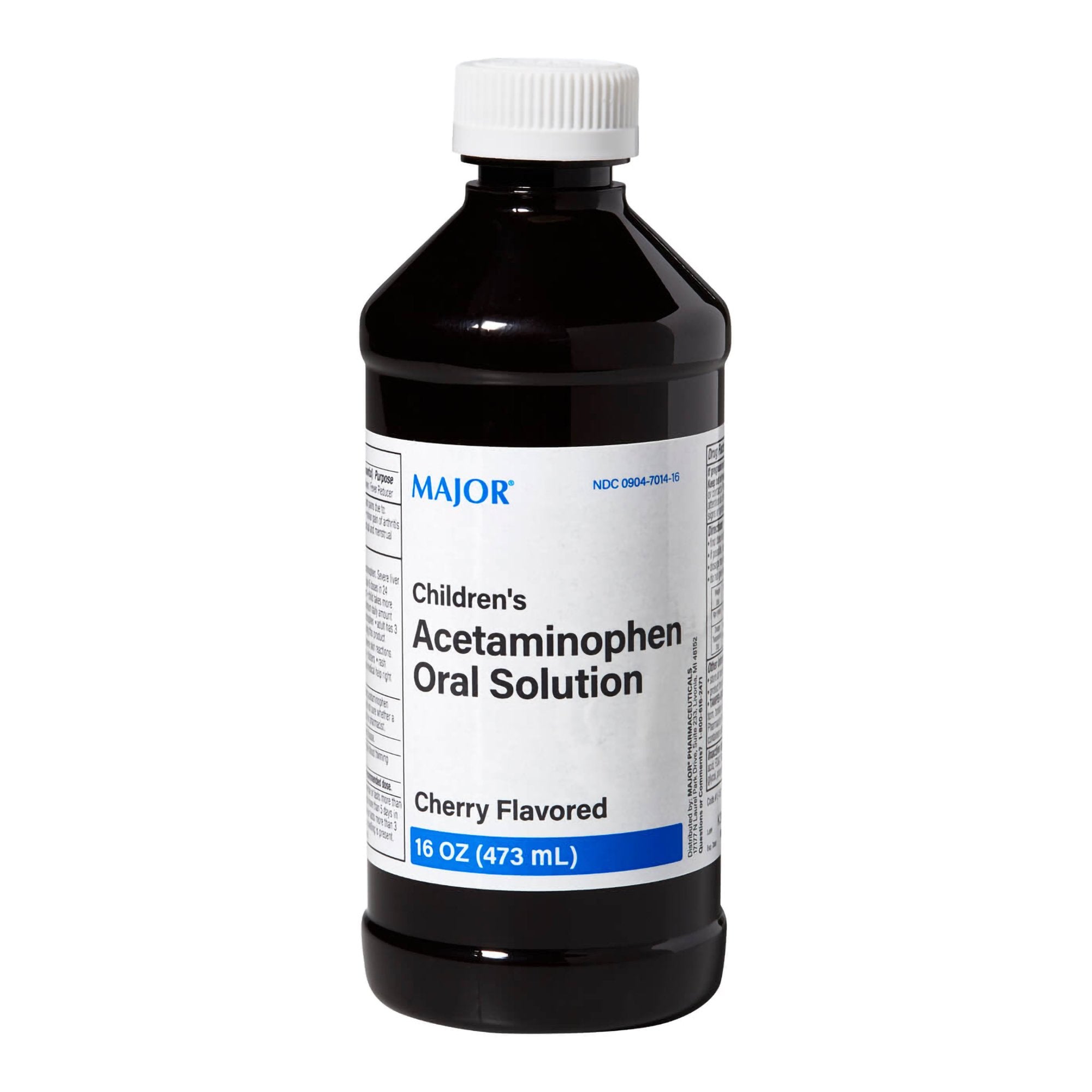 Major® Children Acetaminophen Oral Solution, Cherry Flavor, 16-ounce Bottle - Pharmaceuticals>Over the Counter>Pain Relief...