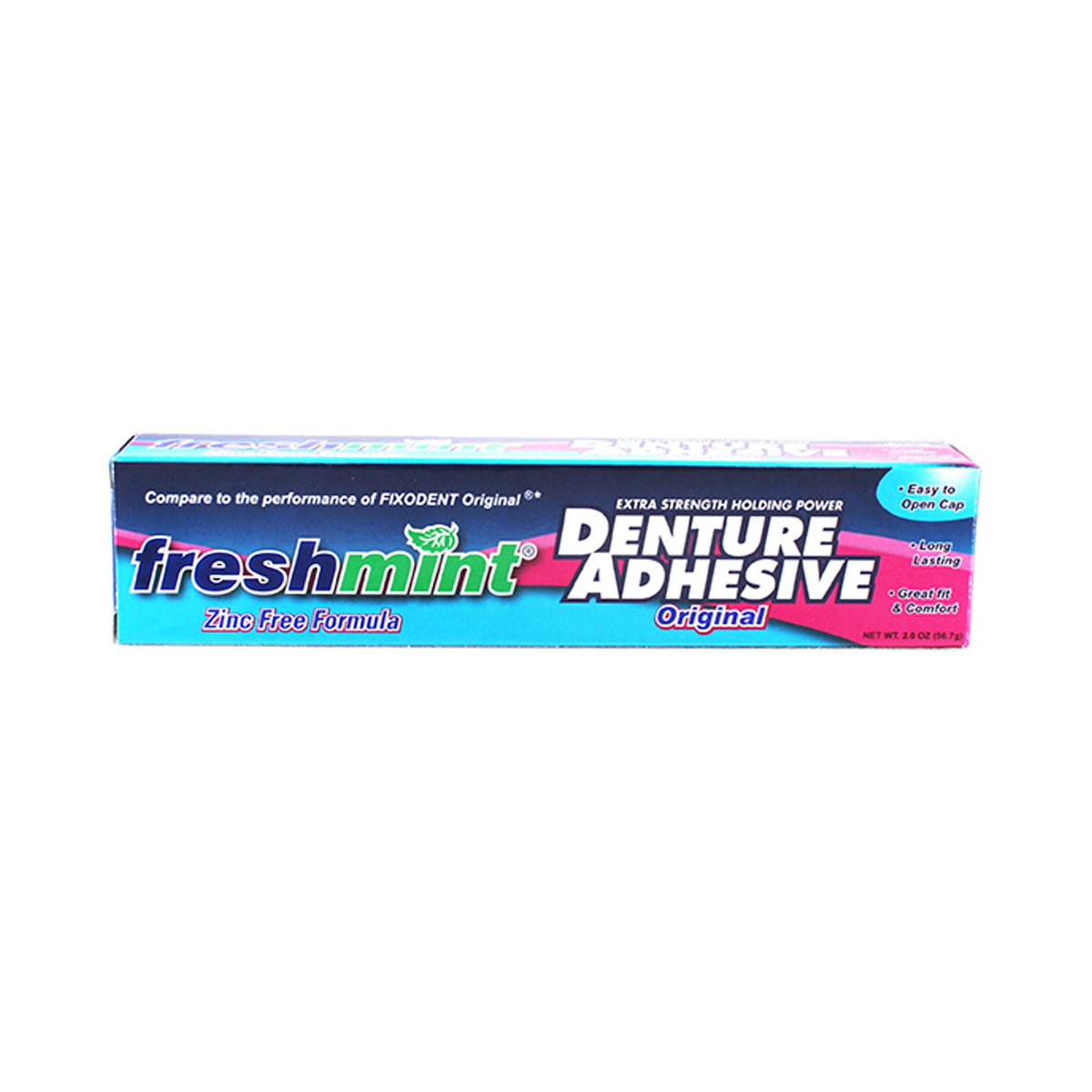 Freshmint Denture Adhesive-Denture Adhesive Freshmint Cream 2 oz.