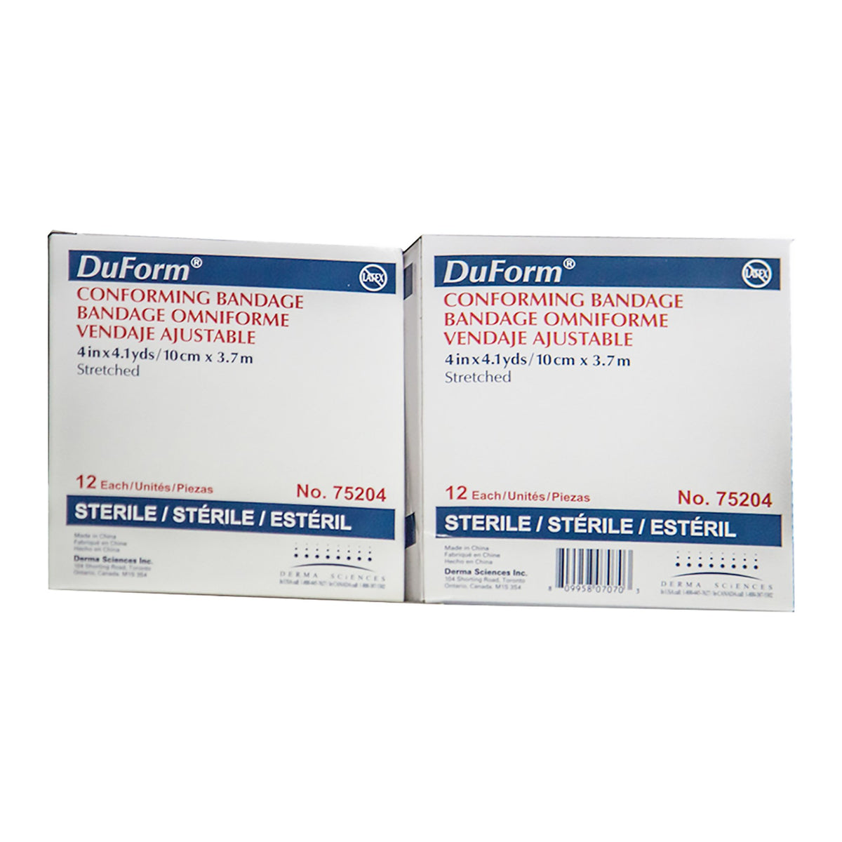 Duform Sterile Conforming Bandage, 4 Inch x 4-1/10 Yard, 1-Ply-Conforming Bandage Duform 4 Inch X 4-1/10 Yard 1-Ply Sterile 1 per Pack
