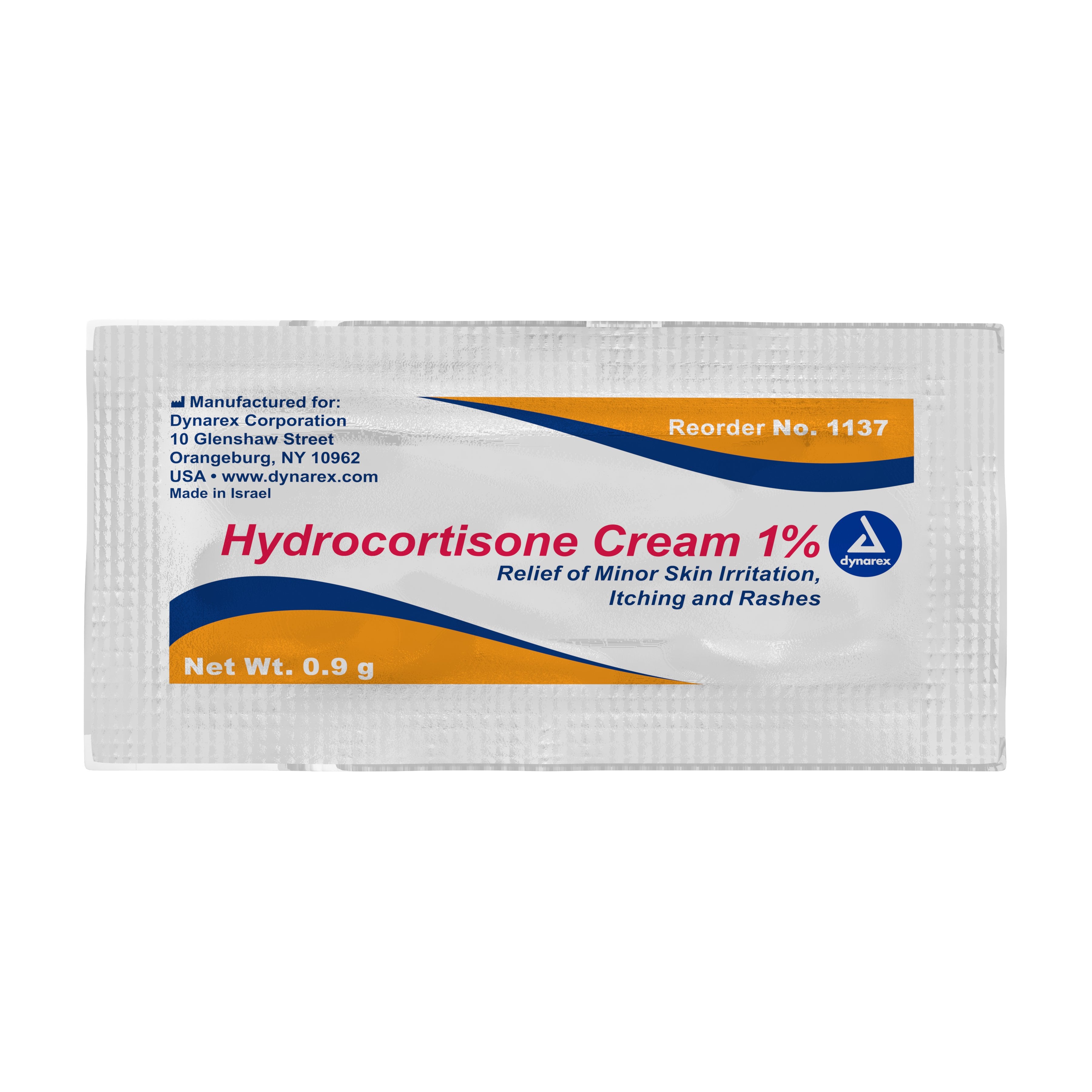 dynarex� Hydrocortisone Itch Relief-Itch Relief Dynarex 1% Strength Cream 0.9 Gram Individual Packet