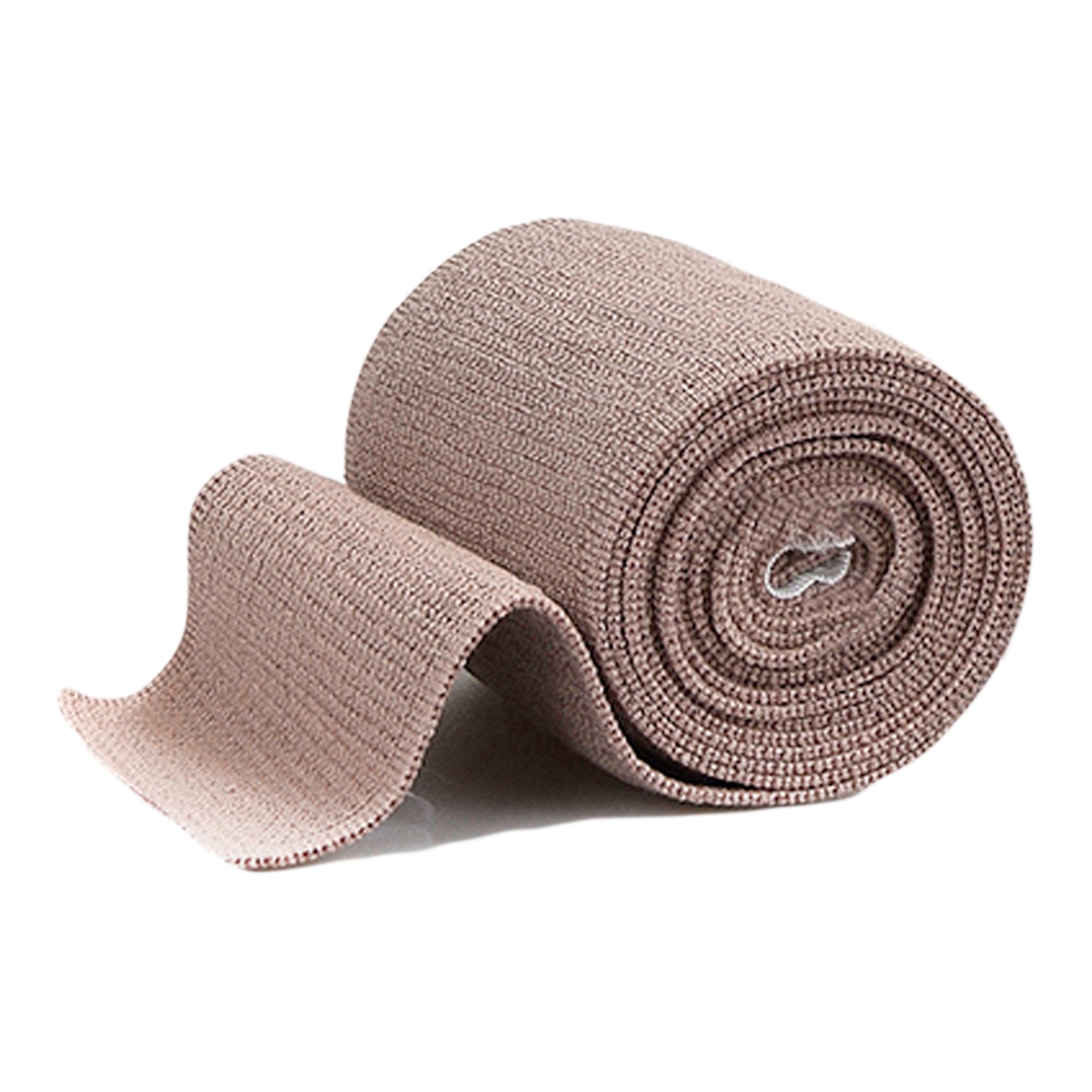 McKesson Hook and Loop Closure Elastic Bandage, 3 Inch x 5 Yard-Elastic Bandage McKesson 3 Inch X 5 Yard Single Hook and Loop Closure Tan NonSterile Standard Compression