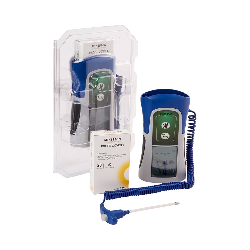 McKesson Lumeon Digital Stick Thermometer, Oral, Axillary-Electronic Probe Thermometer McKesson LUMEON Oral / Axillary Probe Handheld