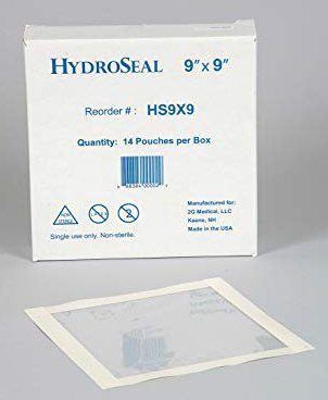 HydroSeal IV Site Barrier Protector, 9 x 9 Inch-IV Site Barrier Protector HydroSeal 9 X 9 Inch