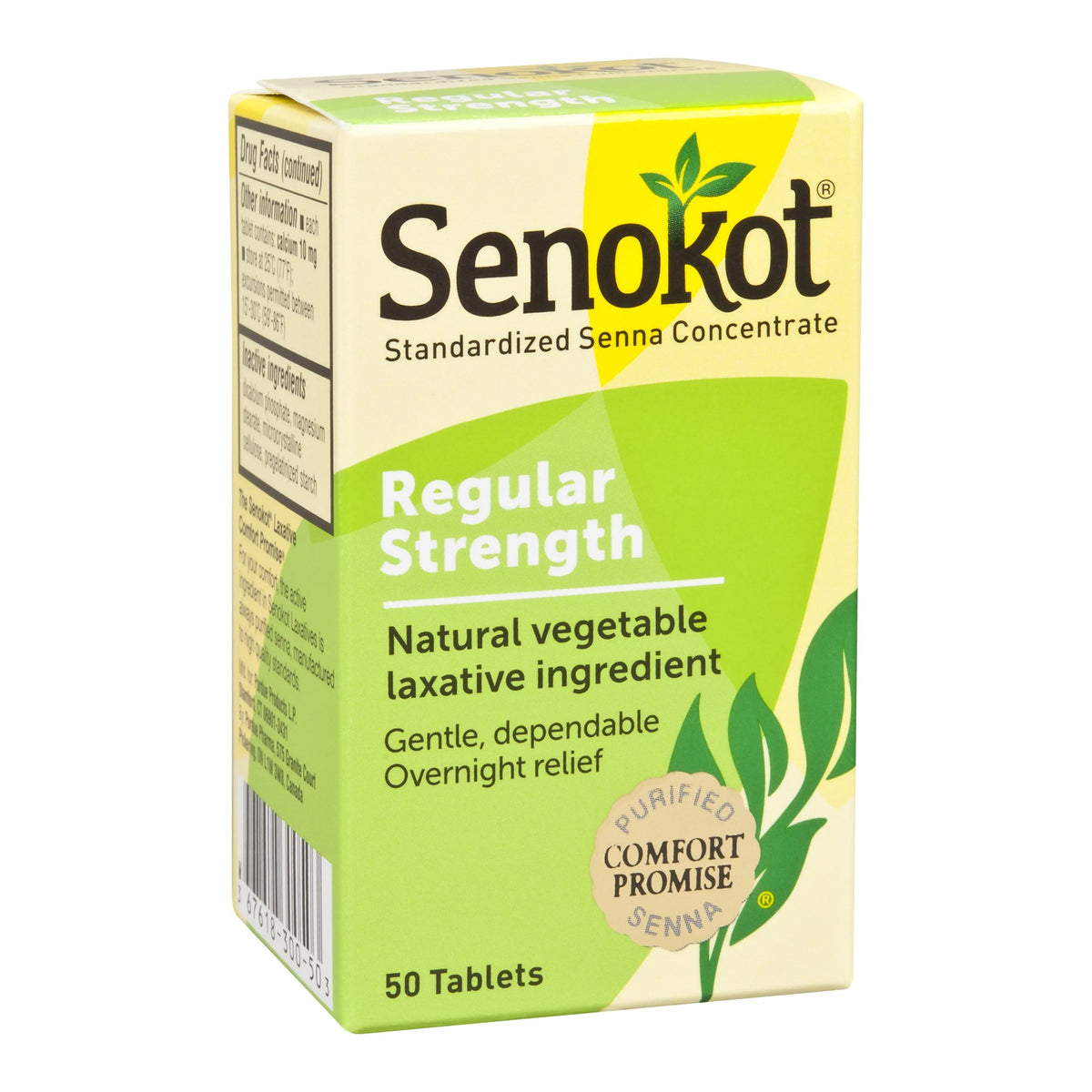 Senokot Sennosides Laxative-Laxative Senokot Tablet 50 per Bottle 8.6 mg Strength Sennosides