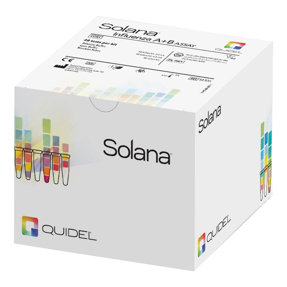 Solana® Influenza A+B Influenza Molecular Diagnostic Respiratory Test Kit - Clinical Laboratory>Test Kits - Quidel