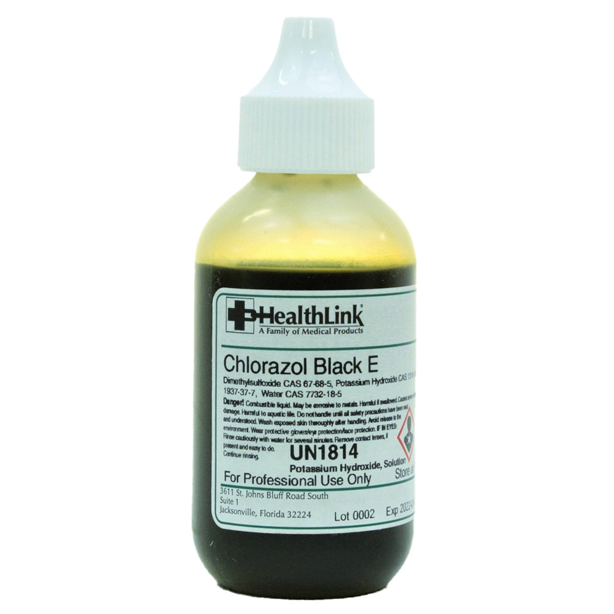 EDM 3 Chlorazol Black E Stain, 2-ounce bottle-Chlorazol Black E Stain 2 oz.