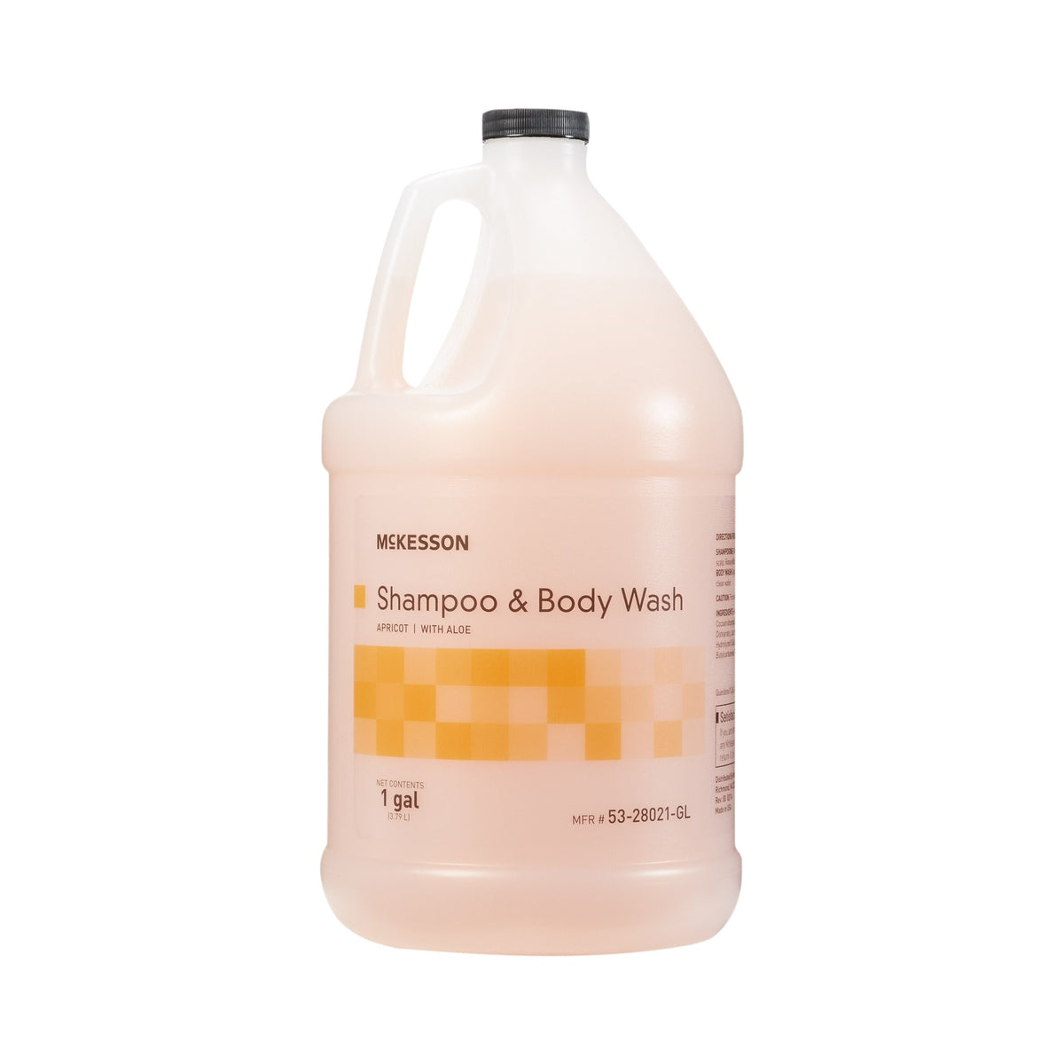 McKesson two-in-one shampoo and Body Wash, Apricot Scent, 1 Gallon Jug-Shampoo and Body Wash McKesson 1 gal. Jug Apricot Scent