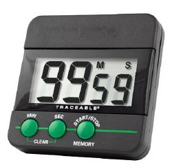 Electronic Alarm Timer Control 3 Holding Traceable® 100 Minutes Digital Display - Diagnostic Instruments and Supplies>Time...