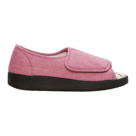 Silverts® Hook and Loop Closure Shoe, Size 9, Misty Rose