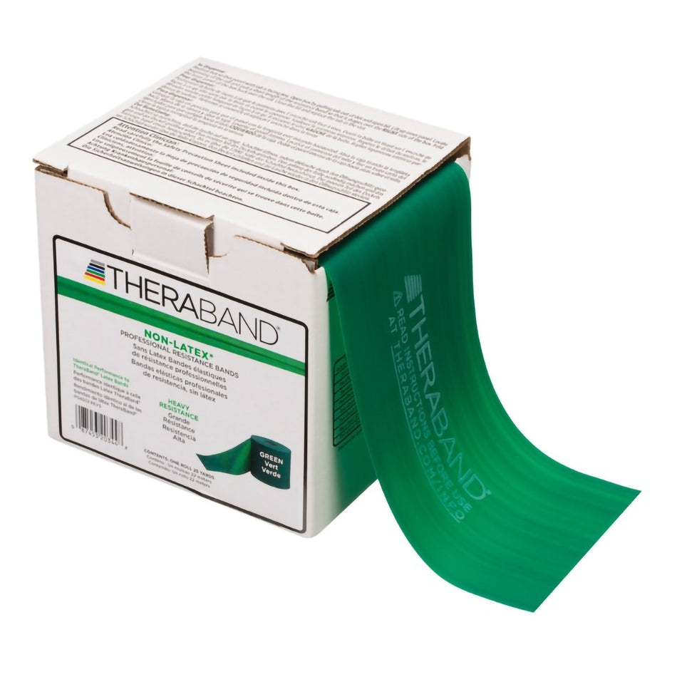 Exercise Resistance Band TheraBand® Green 4 Inch X 25 Yard Heavy Resistance