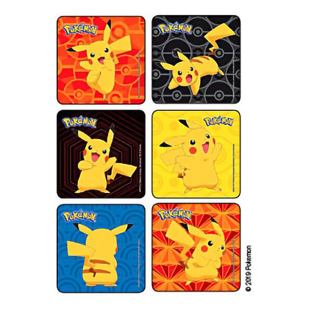 Sticker Kids Love Stickers® 72 per Roll Pokemon Pikachu 2-1/2 X 2-1/2 Inch - Nurse's Station and Office Supplies>Stickers...