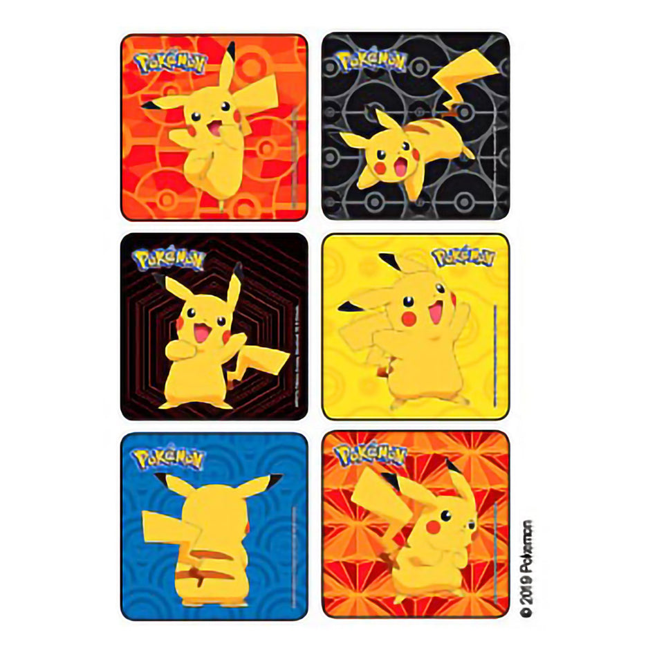 Sticker Kids Love Stickers® 72 per Roll Pokemon Pikachu 2-1/2 X 2-1/2 Inch - Nurse's Station and Office Supplies>Stickers...