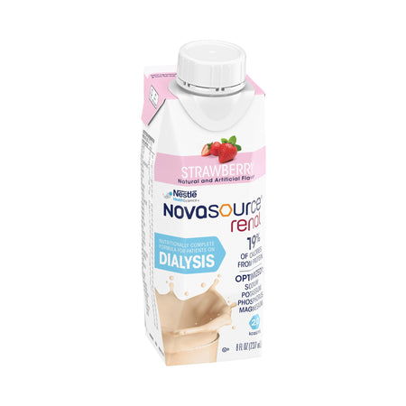 Novasource® Renal Strawberry Formula for Patients on Dialysis, 8-ounce Carton - Nutritionals and Feeding Supplies>Nutritio...