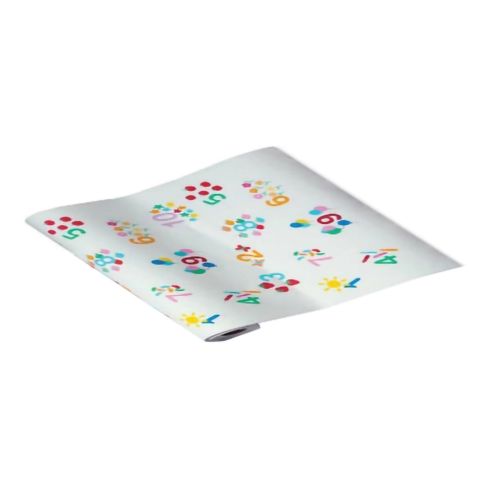 Tidi Choice Crepe Table Paper, 18 Inch x 125 Foot, Print (Pastel Numbers)-Table Paper Tidi Choice 18 Inch Width 125 Foot Length Print (Pediatric Combo) Crepe