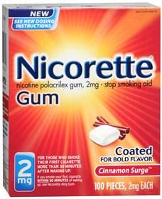 Nicorette Stop Smoking Aid, 2 mg Strength-Stop Smoking Aid Nicorette 2 mg Strength Gum