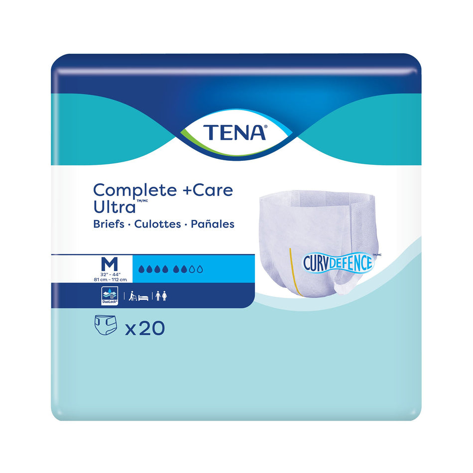 TENA Complete +Care Ultra™ Briefs with CurvDefence™, Medium - Incontinence>Adult Briefs and Protective Undergarments - Ess...