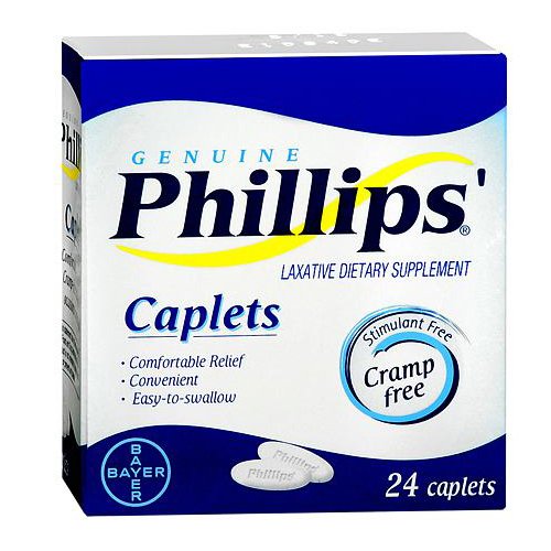 Phillips'� Magnesium Laxative-Laxative Phillips'� Caplet 24 per Box 500 mg Strength Magnesium