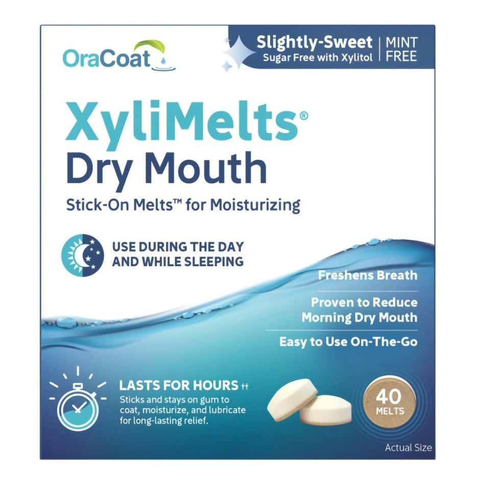 OraCoat® XyliMelts® Dry Mouth Stick-On Melts Slightly Sweet - Personal Hygiene>Mouth Care>Mouth Moisturizers - Quest Produ...