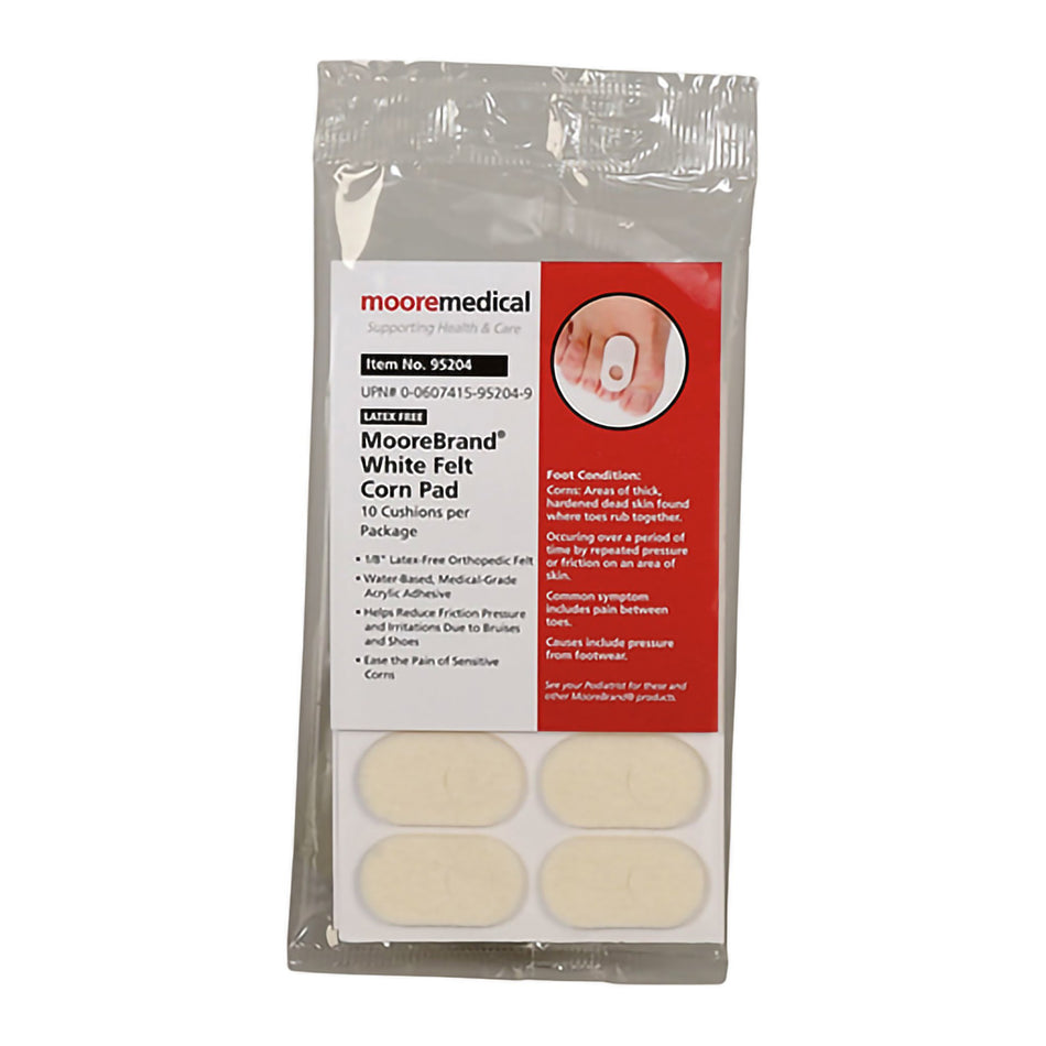 MooreBrand Pedi-Pads Corn Pad, Size 101-A-Corn Pad McKesson Pedi-Pad Size 101-A Adhesive Foot