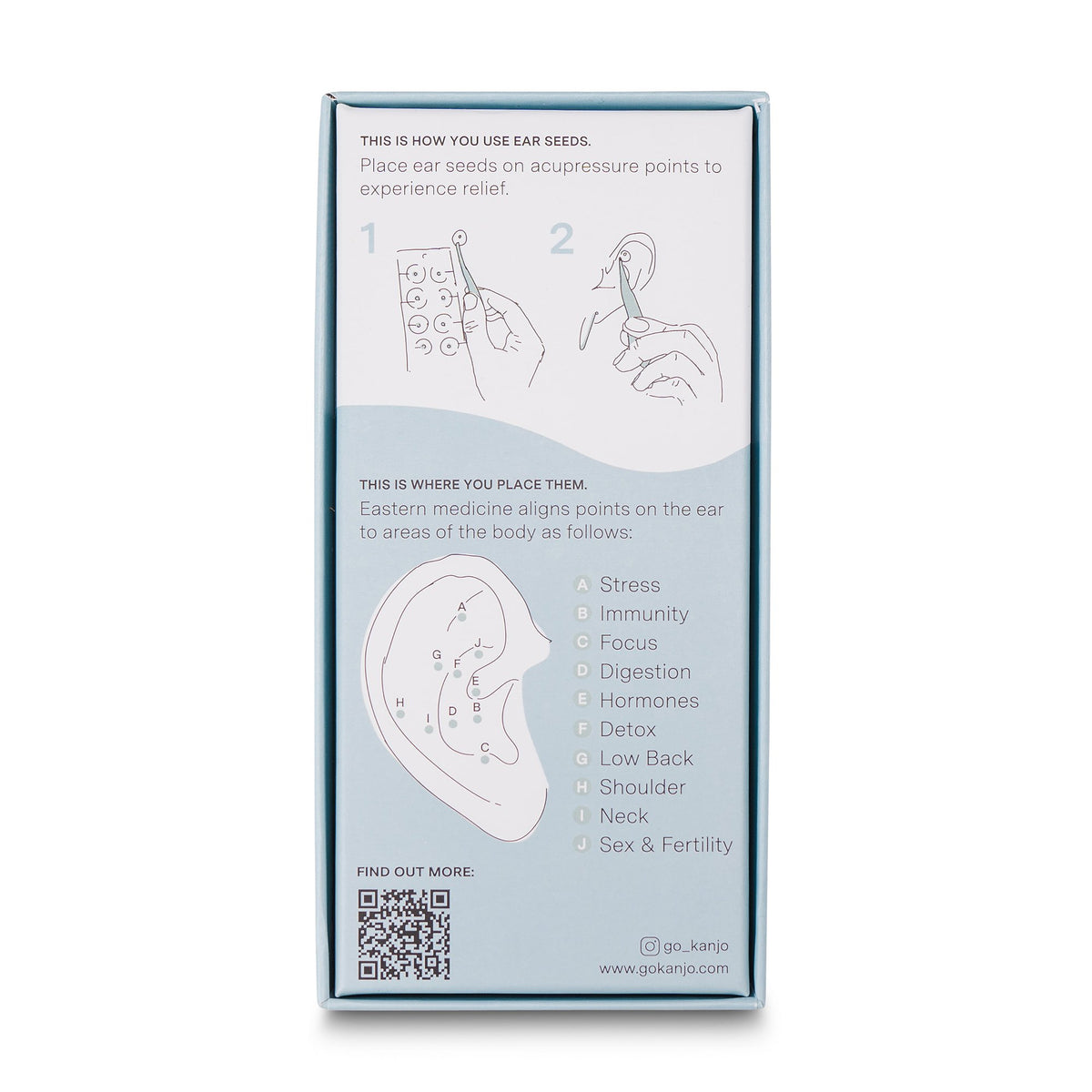 Kanjo Acupressure Ear Seeds-Acupressure Ear Seeds Kanjo