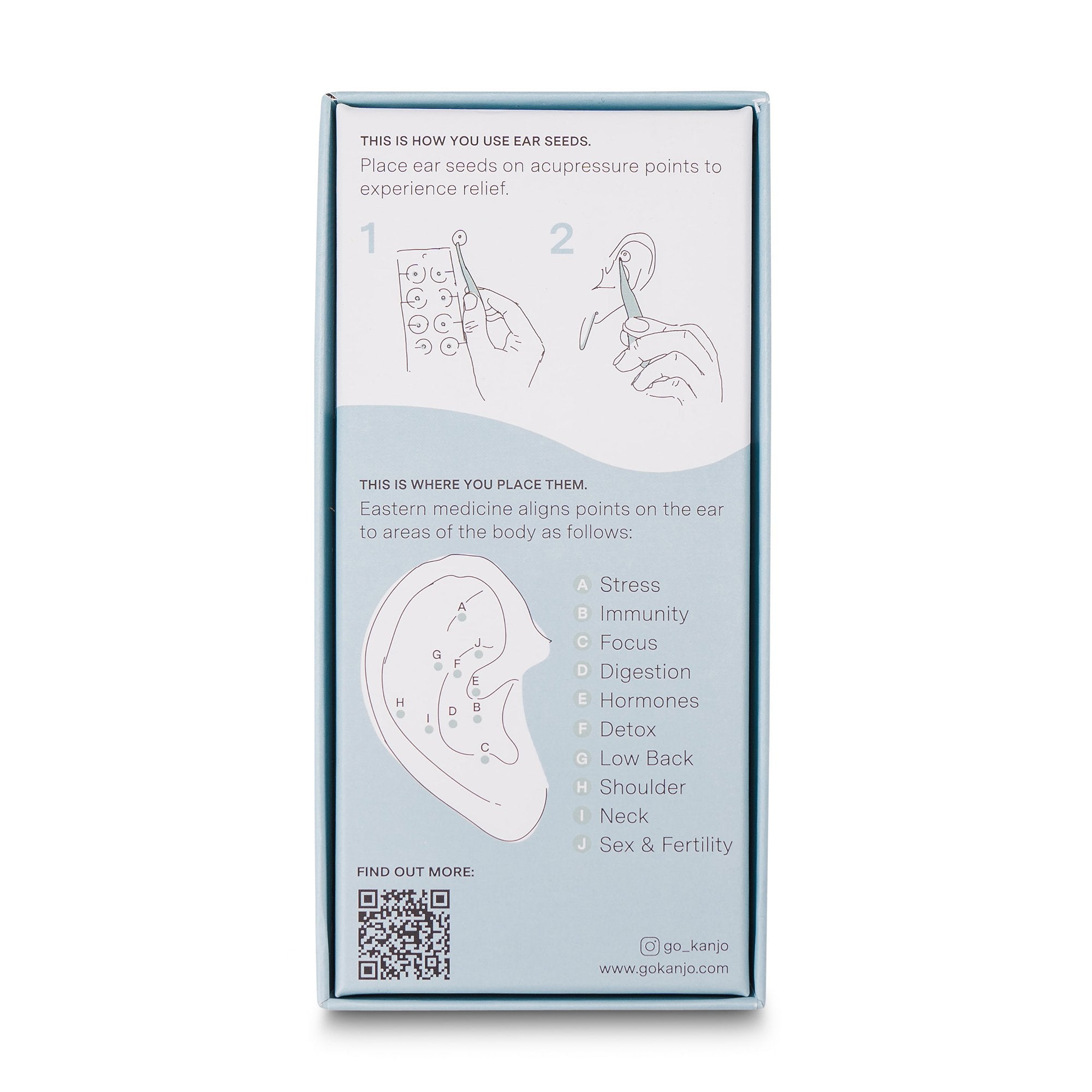Kanjo Acupressure Ear Seeds-Acupressure Ear Seeds Kanjo