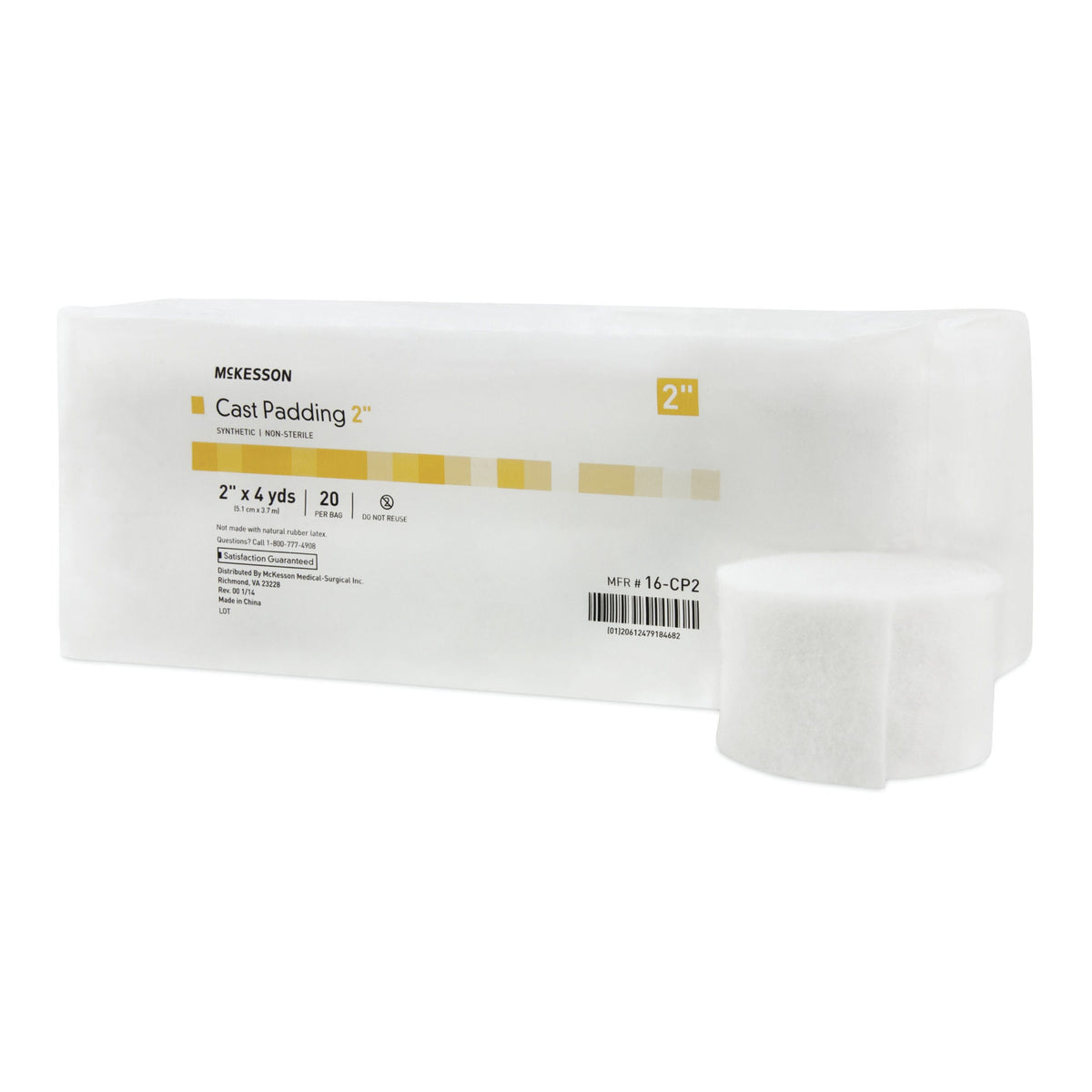 McKesson White Polyester Cast Padding, 2 Inch x 4 Yard - Orthopedic>Casting>Cast Padding - McKesson Brand