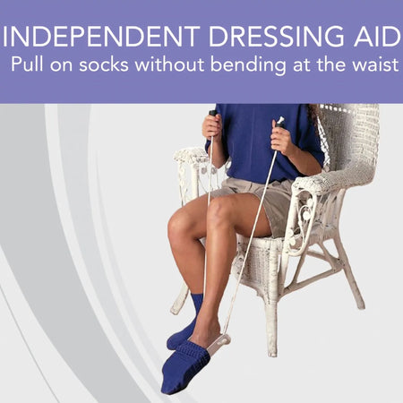 SammonsPreston Sock / Stocking Aid-Sock / Stocking Aid SammonsPreston 28 Inch Handle Length / 5-1/2 X 10 Inch Sock Aid