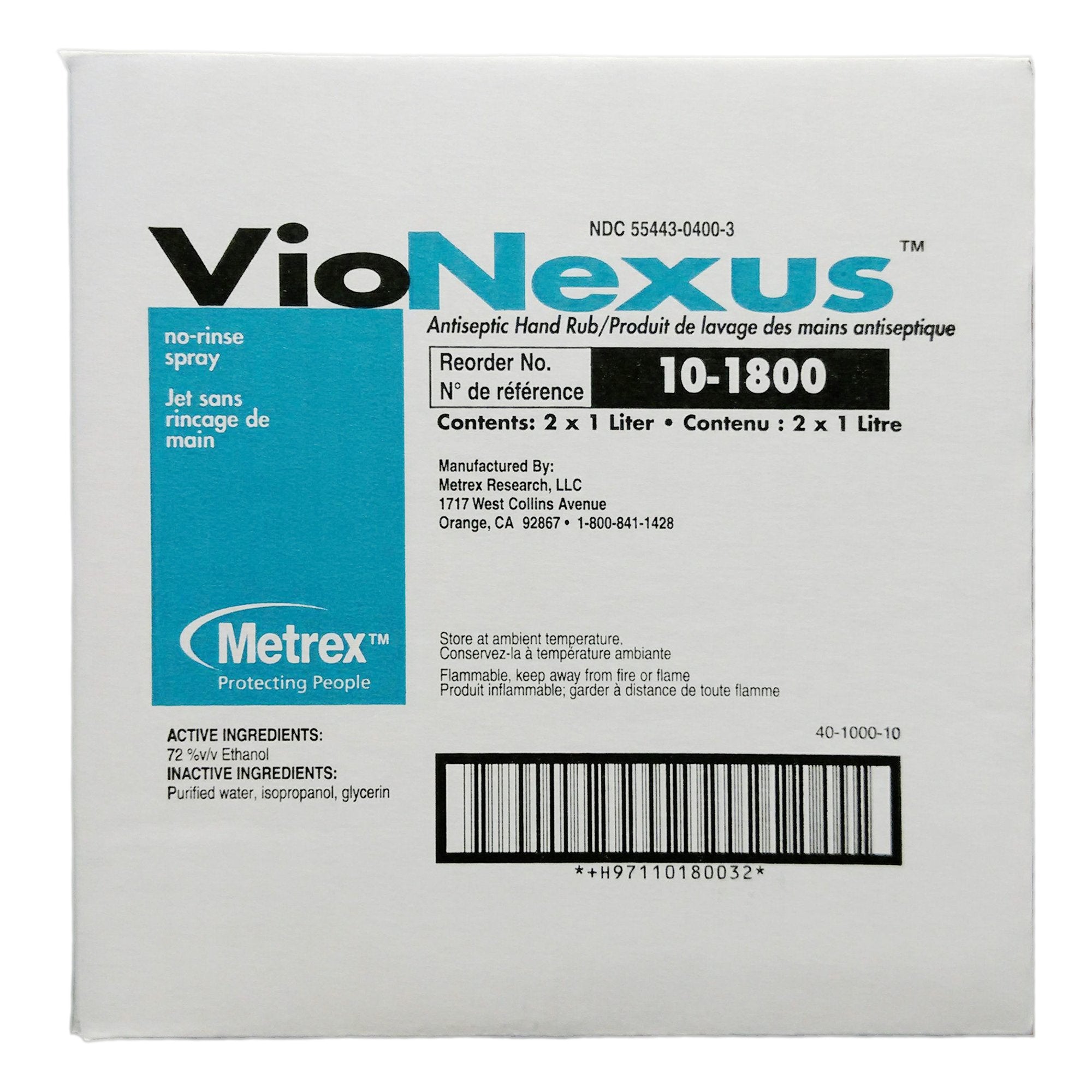 VioNexus Hand Sanitizer-"Hand Sanitizer VioNexus 1,000 mL Ethyl Alcohol Liquid Pump Bottle"