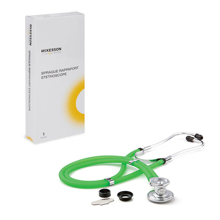 McKesson Sprague-Rappaport Stethoscope, 22 Inch, Green - Diagnostic Instruments and Supplies>Stethoscopes>Binaural Stethos...