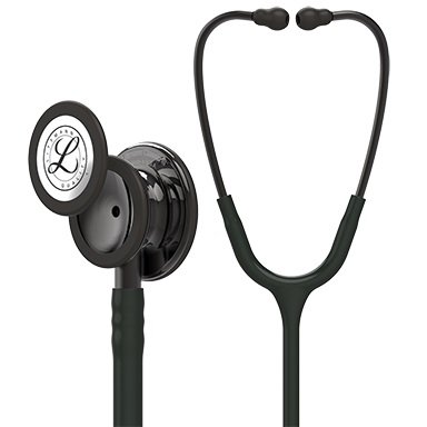 3M Littmann Classic III Monitoring Stethoscope, Smoke-Finish, Black, 27 Inch Single Lumen Tube-Clinician Stethoscope 3M Littmann Classic III Black 1-Tube 27 Inch Tube Convertible Chestpiece
