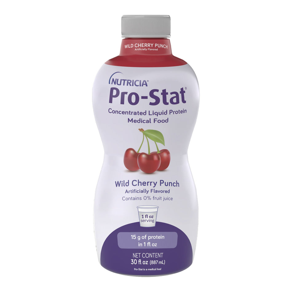 Pro-Stat� Wild Cherry Punch Concentrated Liquid Protein Medical Food, 30-ounce bottle-Oral Supplement Pro-Stat� Wild Cherry Punch Flavor Liquid 30 oz. Bottle