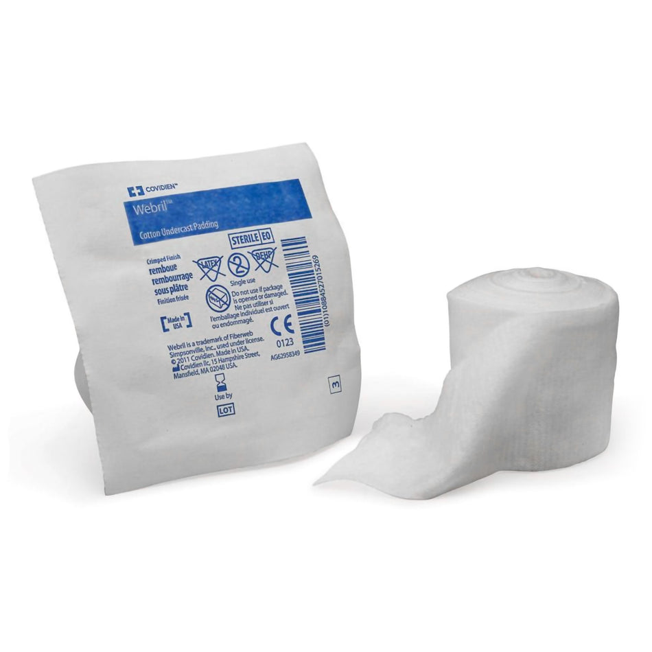 Webril Cast Padding, 3 Inch x 4 Yard-Cast Padding Undercast Webril 3 Inch X 4 Yard Cotton Sterile