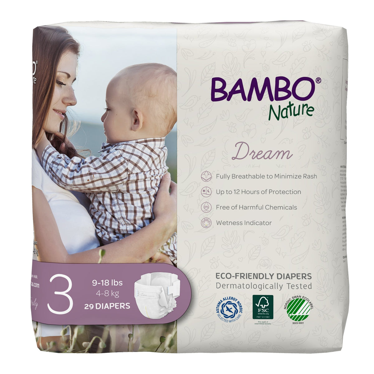 Bambo® Nature Diaper, Size 3 - Incontinence>Pediatric Diapers and Training Pants - Abena North America
