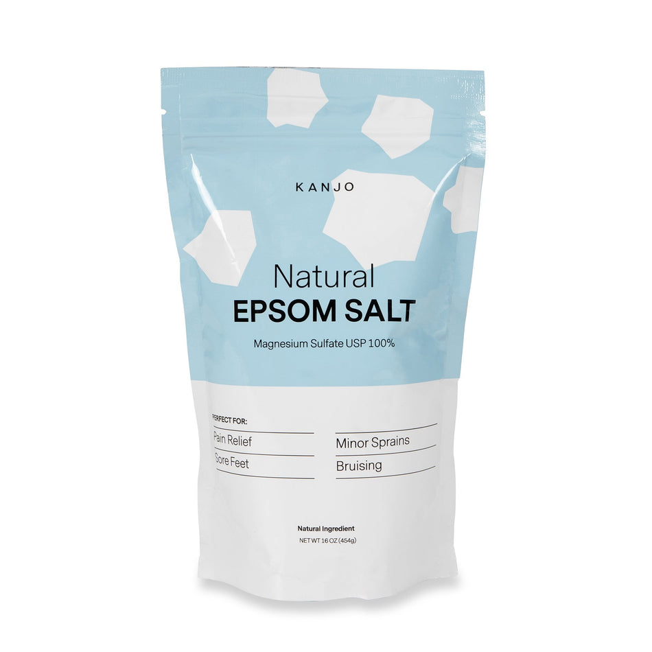 Kanjo Magnesium Sulfate Epsom Salt, 1 lb. bag-Epsom Salt Kanjo Granules 1 lb. Pouch