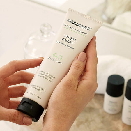 MDSolarsciences Wash Away One Step Cleanser, 5 oz.-Facial Cleanser MDSolarsciences Wash Away One Step Gel 5 oz. Tube Unscented