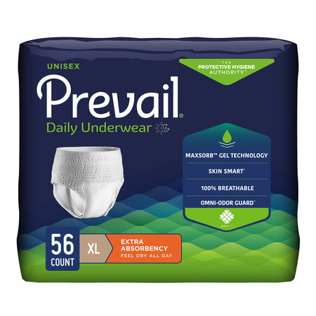 Prevail® Daily Underwear Extra Absorbent Underwear, Extra Large - Incontinence>Adult Briefs and Protective Undergarments -...