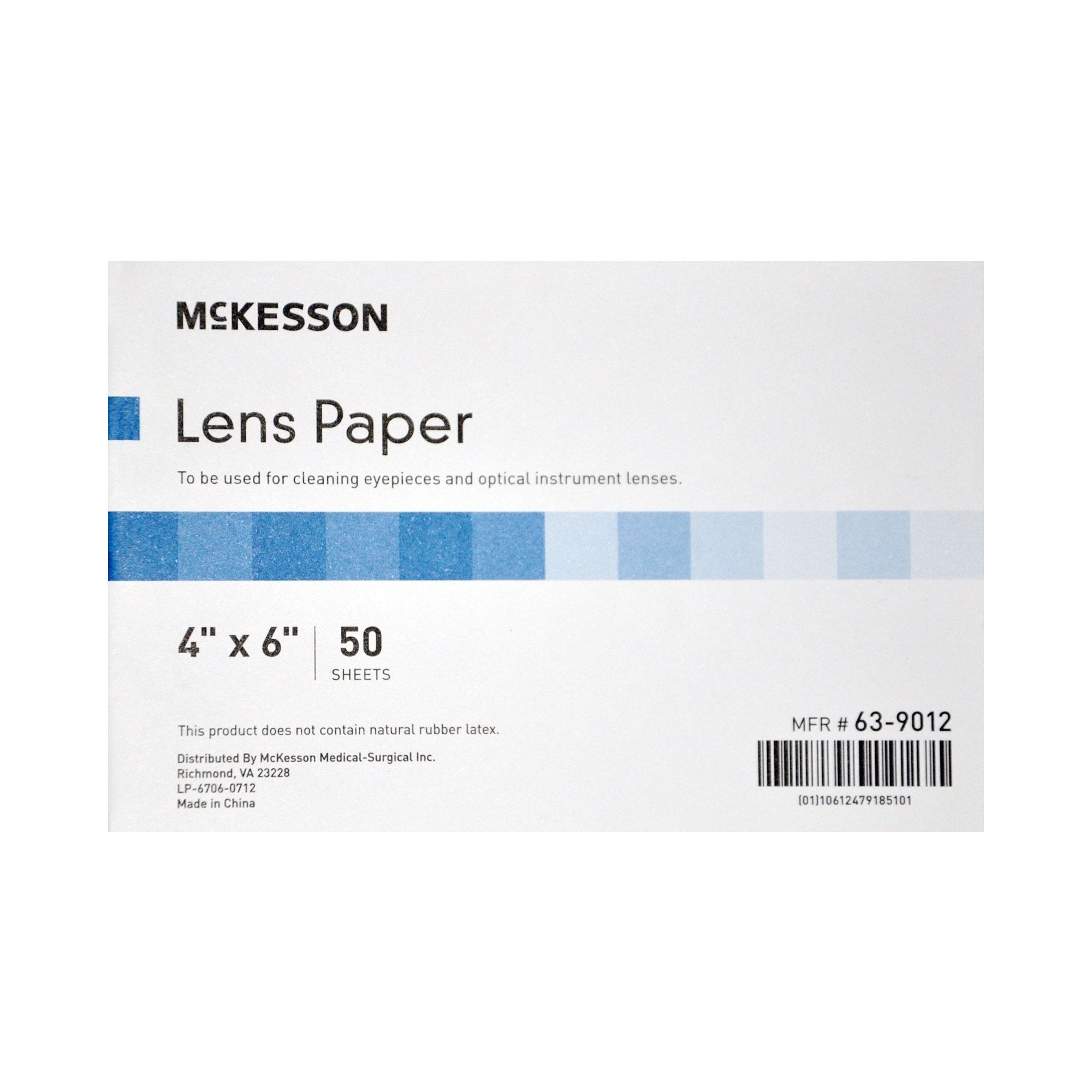 McKesson Lens Cleaner for Optical Instruments, 4 x 6 Inch Paper Sheets - Clinical Laboratory>Laboratory Equipment>Microsco...