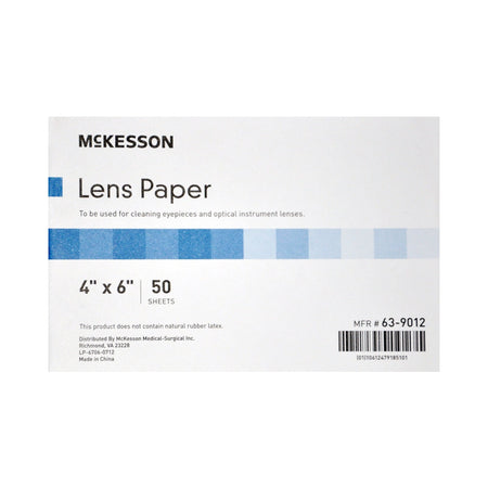 McKesson Lens Cleaner for Optical Instruments, 4 x 6 Inch Paper Sheets - Clinical Laboratory>Laboratory Equipment>Microsco...