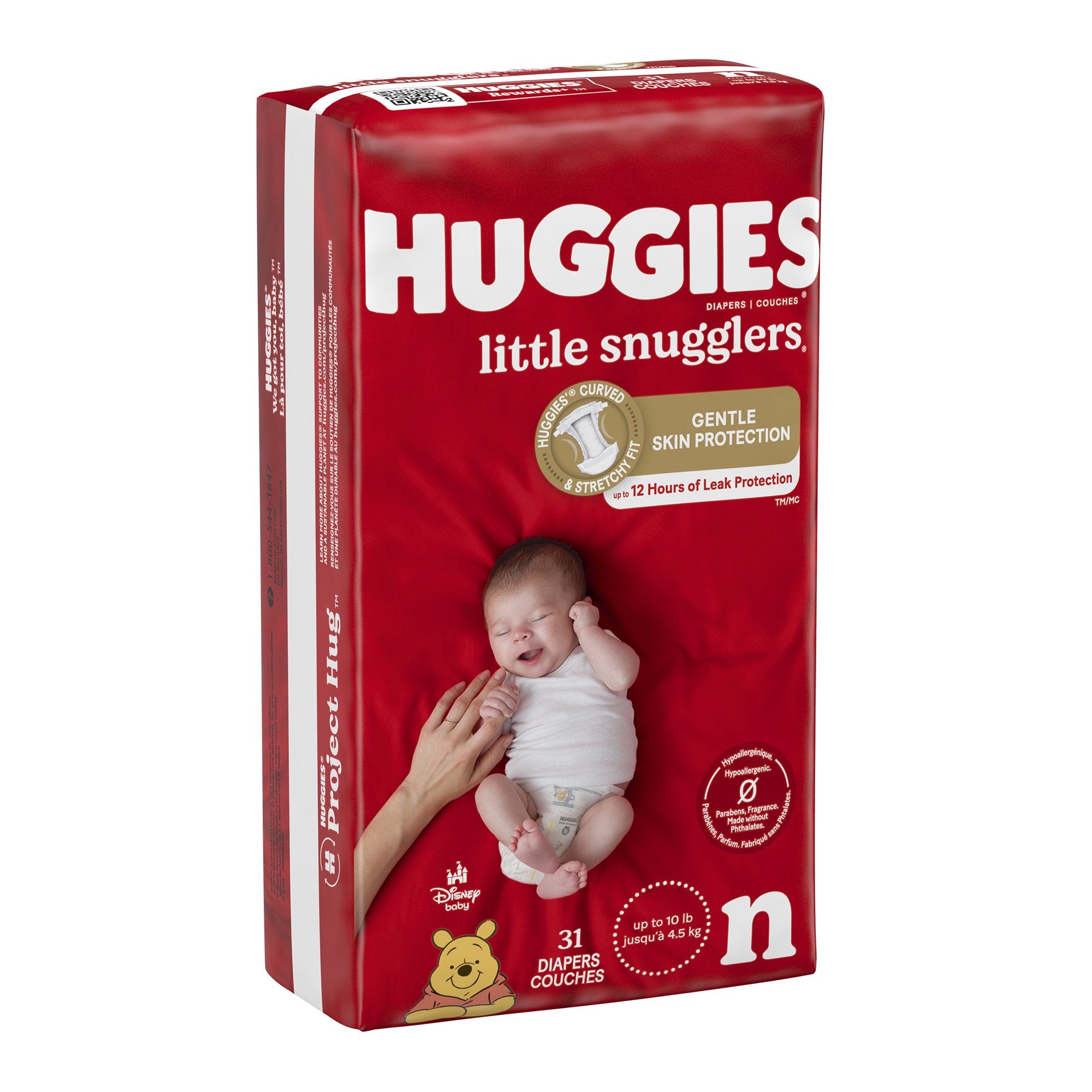 Huggies Little Snugglers Diaper, Newborn-Unisex Baby Diaper Huggies Little Snugglers Newborn Disposable Heavy Absorbency