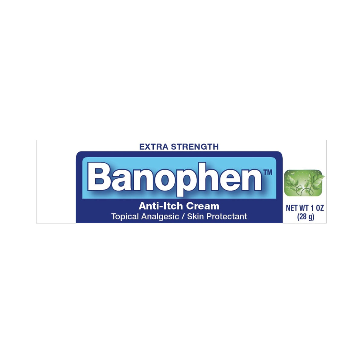 Banophen Diphenhydramine HCl / Zinc Acetate Itch Relief-Itch Relief Banophen 2% - 0.1% Strength Cream 30 Gram Tube