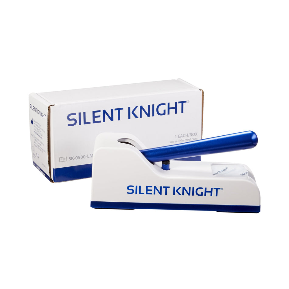 Silent Knight Pill Crusher-Pill Crusher Silent Knight Hand Operated Blue / White