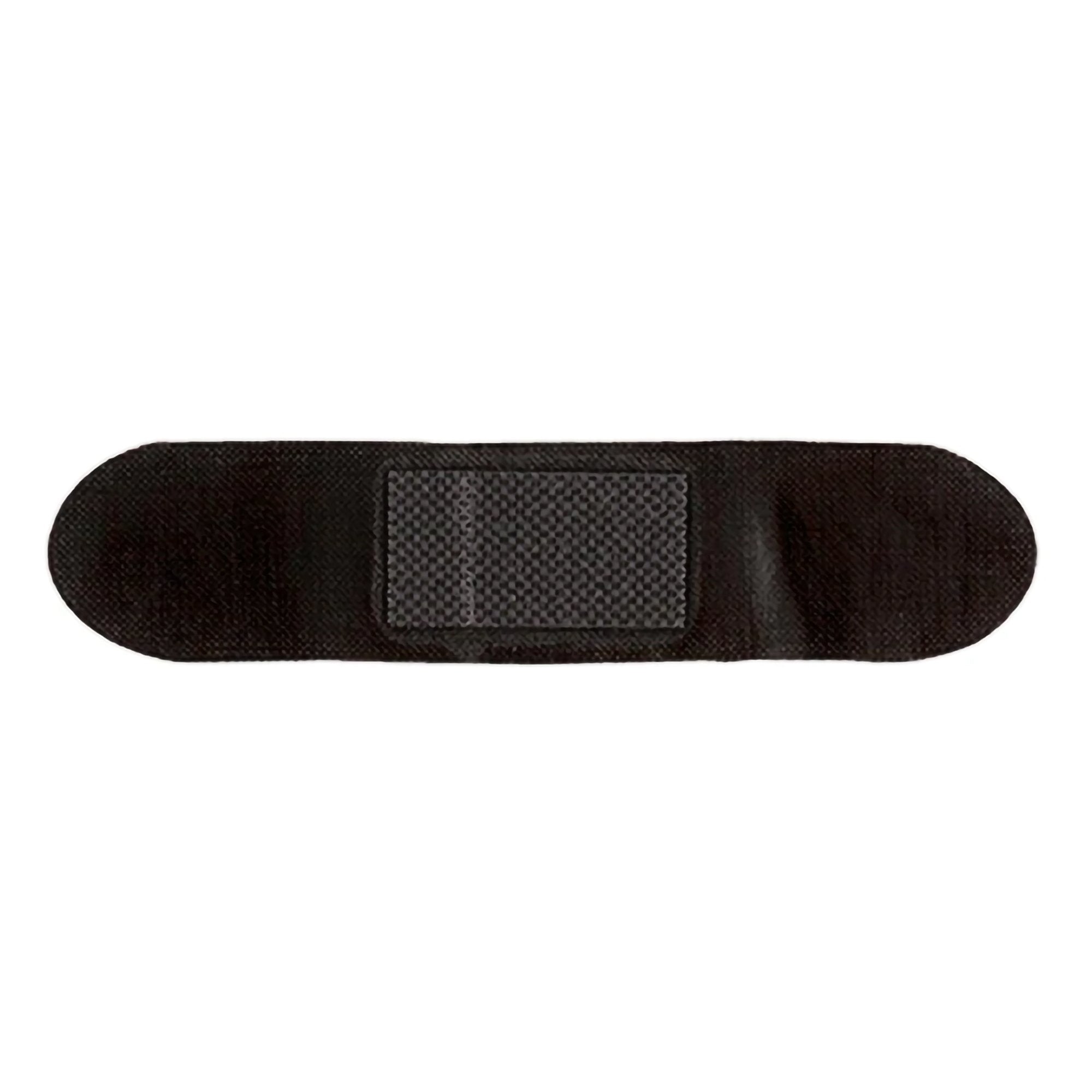 Patch Adhesive Strip with Charcoal, 3/4 x 3 Inch-Adhesive Strip Patch 3/4 X 3 Inch Bamboo / Activated Charcoal Rectangle Black Sterile