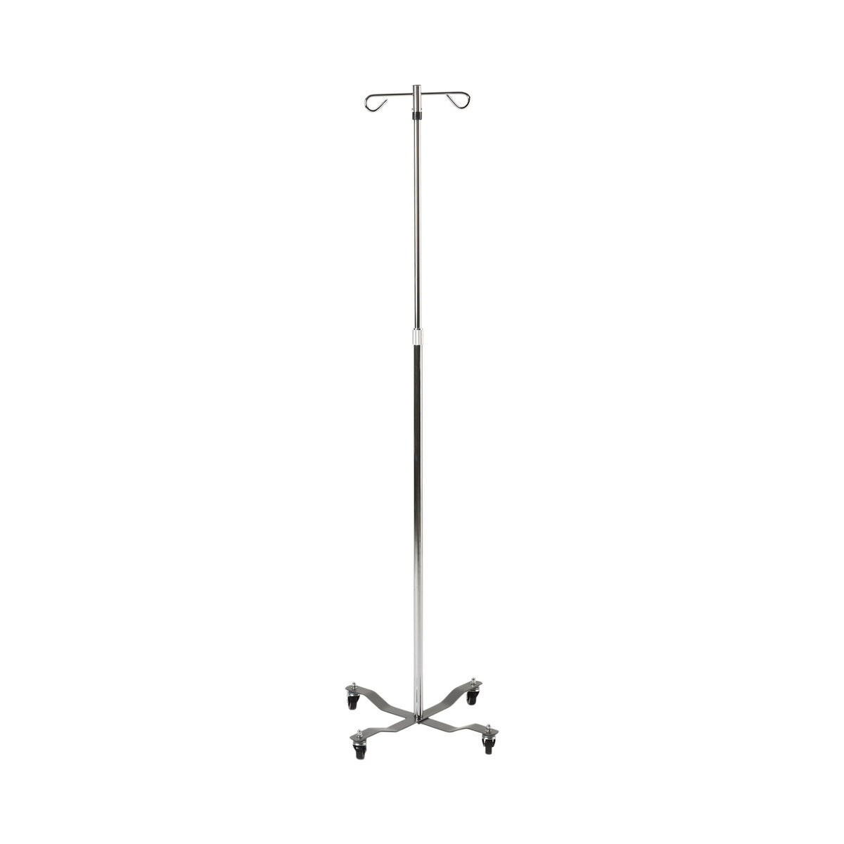 drive Steel IV Pole, 2-Hook-IV Stand 2 Hooks 4 Legs with Casters