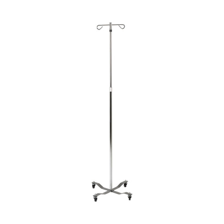 drive Steel IV Pole, 2-Hook-IV Stand 2 Hooks 4 Legs with Casters