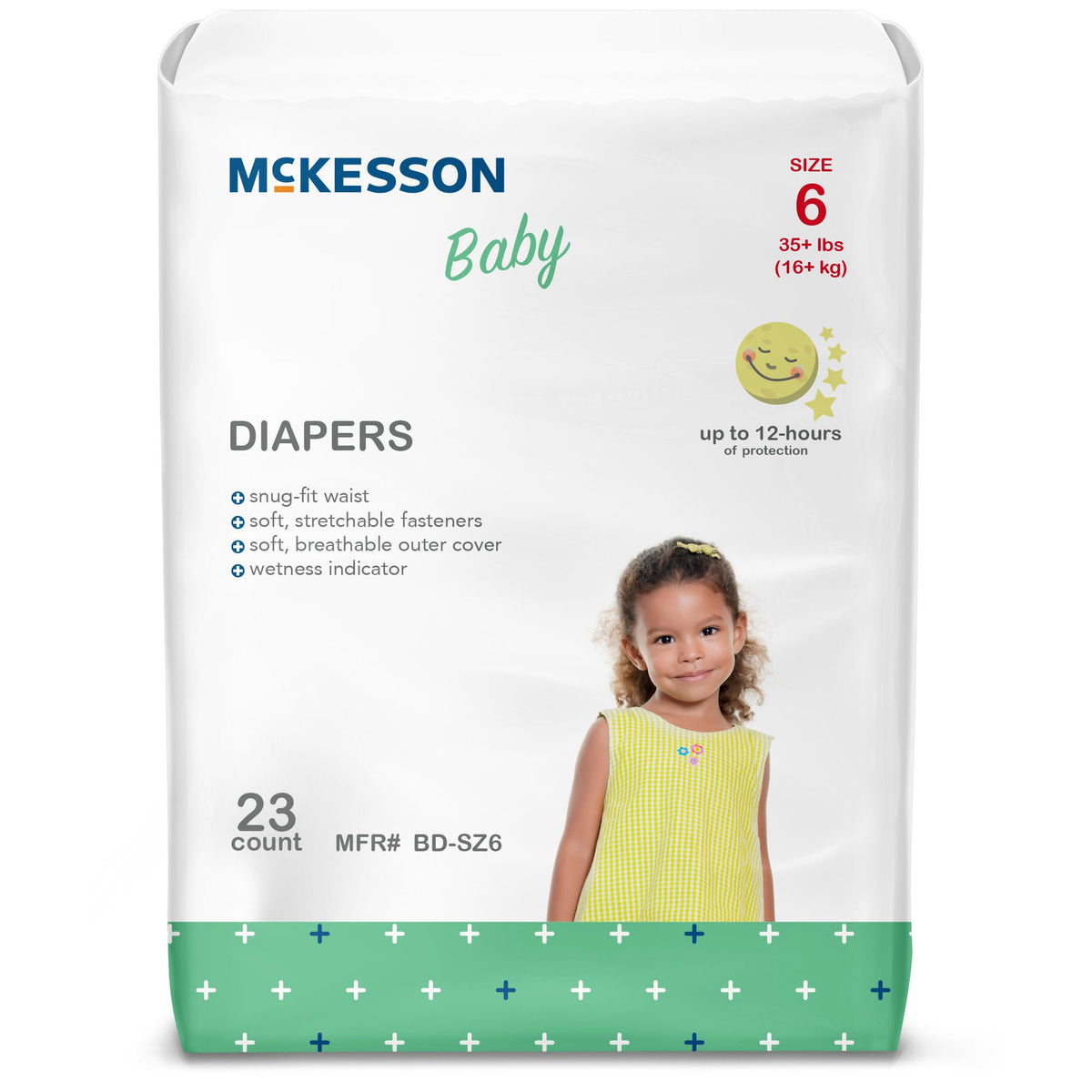 McKesson Baby Diaper, Size 6 for Toddlers weighing 35+ lbs. - Incontinence>Pediatric Diapers and Training Pants - McKesson...