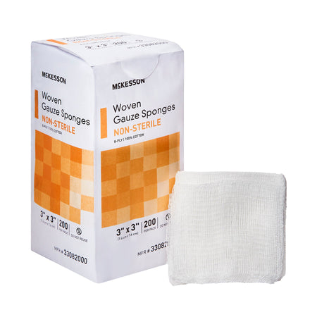 McKesson Gauze Sponge, 3 x 3 Inch, Eight Ply - Wound Care>General Wound Care>General Purpose Dressings>Gauze Dressings - M...